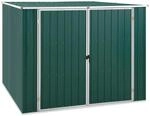 vidaXL Ger&auml;tehaus Gr&uuml;n 195x198x159 cm Verzinkter Stahl 661029