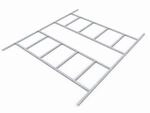 Pergart Bodenfundament Frankfurt II 911 Alu 266 cm x 309 cm x 2,6 cm