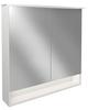Fackelmann Spiegelschrank B.Style Weiß 80 cm mit Softclose Türen
