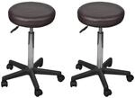 vidaXL B&uuml;rohocker 2 Stk Braun 35,5x84 cm Kunstleder 277178