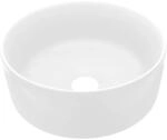 vidaXL Luxuri&ouml;ses Waschbecken Rund Matt Wei&szlig; 40x15 cm Keramik 147009