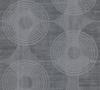 AS-Creation Vliestapete Attractive Kreise Leicht Strukturiert Schwarz Grau FSC®