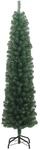 vidaXL K&uuml;nstlicher Weihnachtsbaum Schlank mit St&auml;nder Gr&uuml;n 210 cm PVC 320951