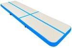 vidaXL Aufblasbare Gymnastikmatte mit Pumpe 700x100x20 cm PVC Blau 92689