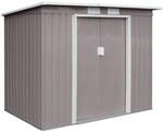Hattoro P100 Metall Ger&auml;tehaus Ger&auml;teschuppen Mit Bodenrahmen 3,6 m&sup3; Pultdach