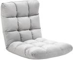 HOMCOM Bodenstuhl 3-in-1 mit R&uuml;ckenlehne 55 x 71 x 53,5 cm