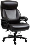 Vinsetto B&uuml;rostuhl PU-Leder Schaumstoff Metall Braun 72B x 83T x 114-122H cm