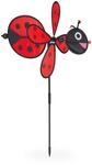 Relaxdays Windrad K&auml;fer Polyester Glasfaserverst&auml;rkter Kunststoff Rot Schwarz Zum