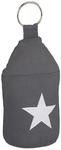 Relaxdays T&uuml;rstopper Stern Baumwolle Sand Metall Dunkelgrau mit Griff Schwer 23 cm x