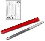 Star Trading 2er Set LED Stabkerzen Rot Schalter per Flamme