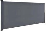 Juskys Seitenmarkise Dubai 500 x 160 cm Dunkelgrau