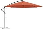 vidaXL Ampelschirm mit Aluminium-Mast 350 cm Terrakotta 44508