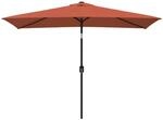 vidaXL Sonnenschirm mit Metall-Mast 300x200 cm Terrakotta 44504