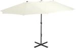 vidaXL Sonnenschirm mit Aluminium-Mast 460x270 cm Sandwei&szlig; 44868