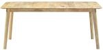 vidaXL Esstisch 180&times;90&times;76 cm Mango Massivholz Natur