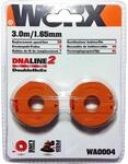 Worx Ersatz-Fadenspule WA0004 f&uuml;r alle Worx 20 V Akku-Rasentrimmer 2er-Set