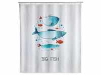 Wenko Duschvorhang Big Fish Polyester 180 cm x 200 cm waschbar