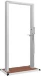 vidaXL Gartendusche mit Bodenplatte WPC Edelstahl 3051293