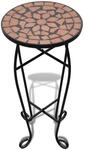 vidaXL Beistelltisch Mosaik Terracotta 41127