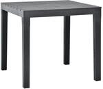 vidaXL Gartentisch Anthrazit 78x78x72 cm Kunststoff 48784