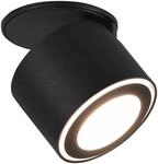 Trio LED-Ein-/Aufbauspot Taurus 5W 450,m Schwarz matt