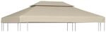 vidaXL Pavillon-Dachplane Ersatzdach 310 g/m&sup2; Beige 3x4 m 40881