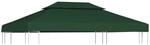 vidaXL Pavillon-Dachplane Ersatzdach 310 g/m&sup2; Gr&uuml;n 3x4 m 40882