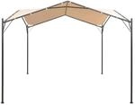 vidaXL Pavillon Partyzelt &Uuml;berdachung 4x4 m Stahl Beige