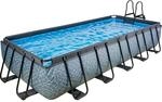 EXIT Stone Pool Grau 540x250x100cm m. Filterpumpe