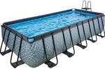 EXIT Stone Pool Grau 540x250x122cm m. Sandfilterpumpe