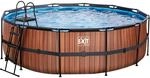 EXIT Wood Pool Braun &Oslash;450x122cm m. Sandfilterpumpe