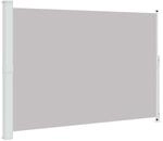 vidaXL Seitenmarkise Ausziehbar 200x300 cm Grau 313413