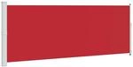 vidaXL Seitenmarkise Ausziehbar 180x500 cm Rot 313410