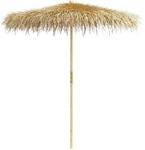 vidaXL Bambus-Sonnenschirm mit Bananenblatt-Dach 270 cm 41508