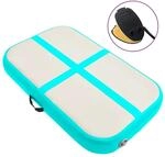 vidaXL Aufblasbare Gymnastikmatte mit Pumpe 60x100x20 cm PVC Gr&uuml;n 92657