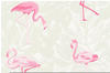 Bricoflor Flamingo Tapete in Grau Rosa Vogel Vliestapete im Tropical Stil Ideal...