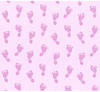 Bricoflor Baby Tapete für Mädchen Rosa Tapete mit Fußabdrücken in Pink Ideal für