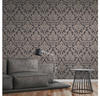 Bricoflor Neobarock Tapete in Grau Beige Ornament Tapete für Wohnzimmer und
