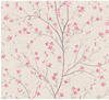 Bricoflor Kirschblüten Tapete Weiß Rosa Japanische Vliestapete mit Blumen
