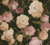 Bricoflor Blumen Tapete mit Pfingstrosen Vlies Rosentapete Creme Rosa Grün für