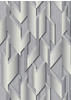 Bricoflor Geometrische Vliestapete in Silber Grau Grafik Tapete mit 3D Effekt Vlies
