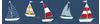Bricoflor Kinder Tapete mit Segelboot als Bordüre Selbstklebend Tapetenbordüre für