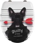 Wenko Premium WC-Sitz Guilty Dog Duroplast mit Absenkautomatik Mehrfarbig