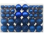 vidaXL 100-Tlg Weihnachtskugel-Set Blau 330085