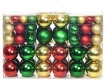 vidaXL Weihnachtskugeln 100 Stk Rot Golden Gr&uuml;n