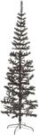 vidaXL Schlanker Weihnachtsbaum Schwarz 180 cm