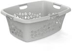 Rotho W&auml;schekorb Flowers 50, Cool Grey
