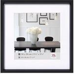 walther design Steel Style Kunststoff Bilderrahmen 20x20 cm Schwarz