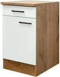Flex-Well Exclusiv K&uuml;chen-Unterschrank Vintea 50 cm Magnolie matt - Lancelot...