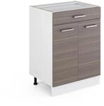 Vicco K&uuml;chenschrank R-Line Edelgrau 60 cm mit Schublade ohne Arbeitsplatte